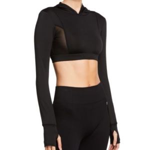 BGBGeneration Mesh Crop Hoodie